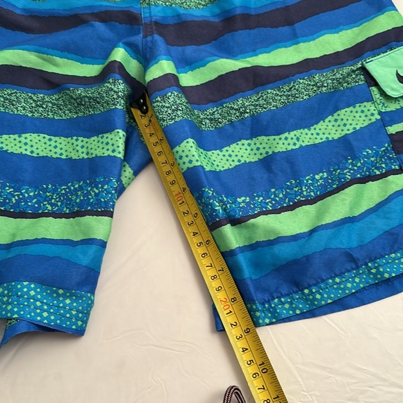 Nike multicolor stripe breaker mesh lined 8” volley swim shorts - Picture 8 of 11
